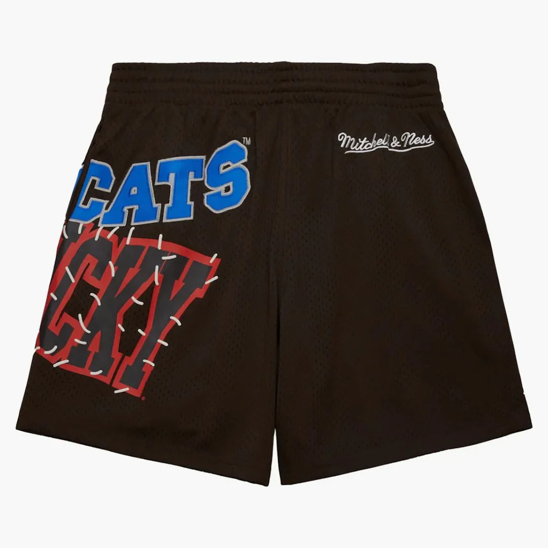 Travis Scott X Mitchell & Ness Kentucky Wildcats Basketball Shorts Brown - Image 2