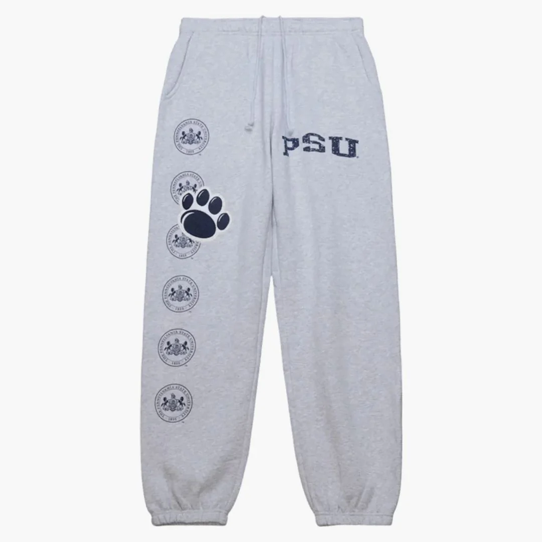 Travis Scott X Mitchell & Ness Penn State Nittany Lions Classic Sweatpants Heather Gray