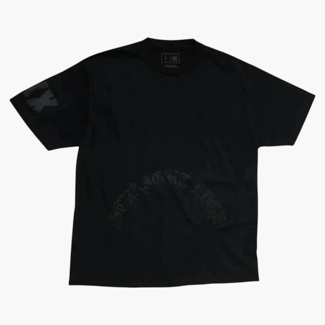 Travis Scott X Wwe Straight Edge Cm Punk Tee Black - Image 2