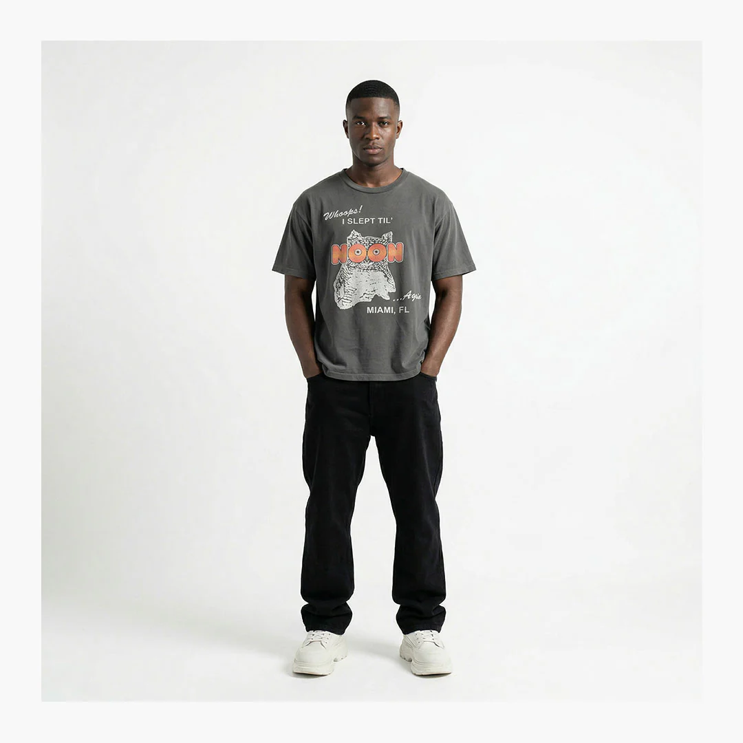 Triple Sevens Night Owl T-Shirt Black - Image 3