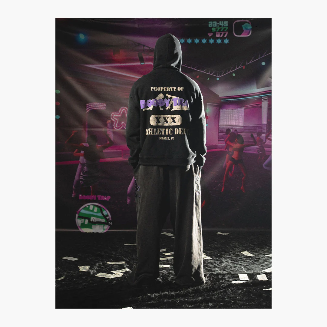 Triple Sevens Trap Reversible Zip Up Jacket Black Purple - Image 5