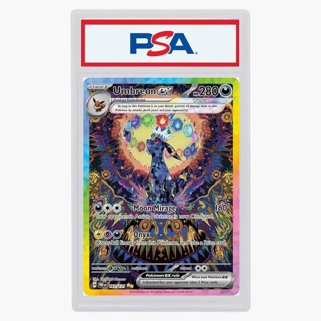 Umbreon Ex 2025 Pokémon Scarlet & Violet Prismatic Evolutions 61/131 (psa Or Bgs Graded)