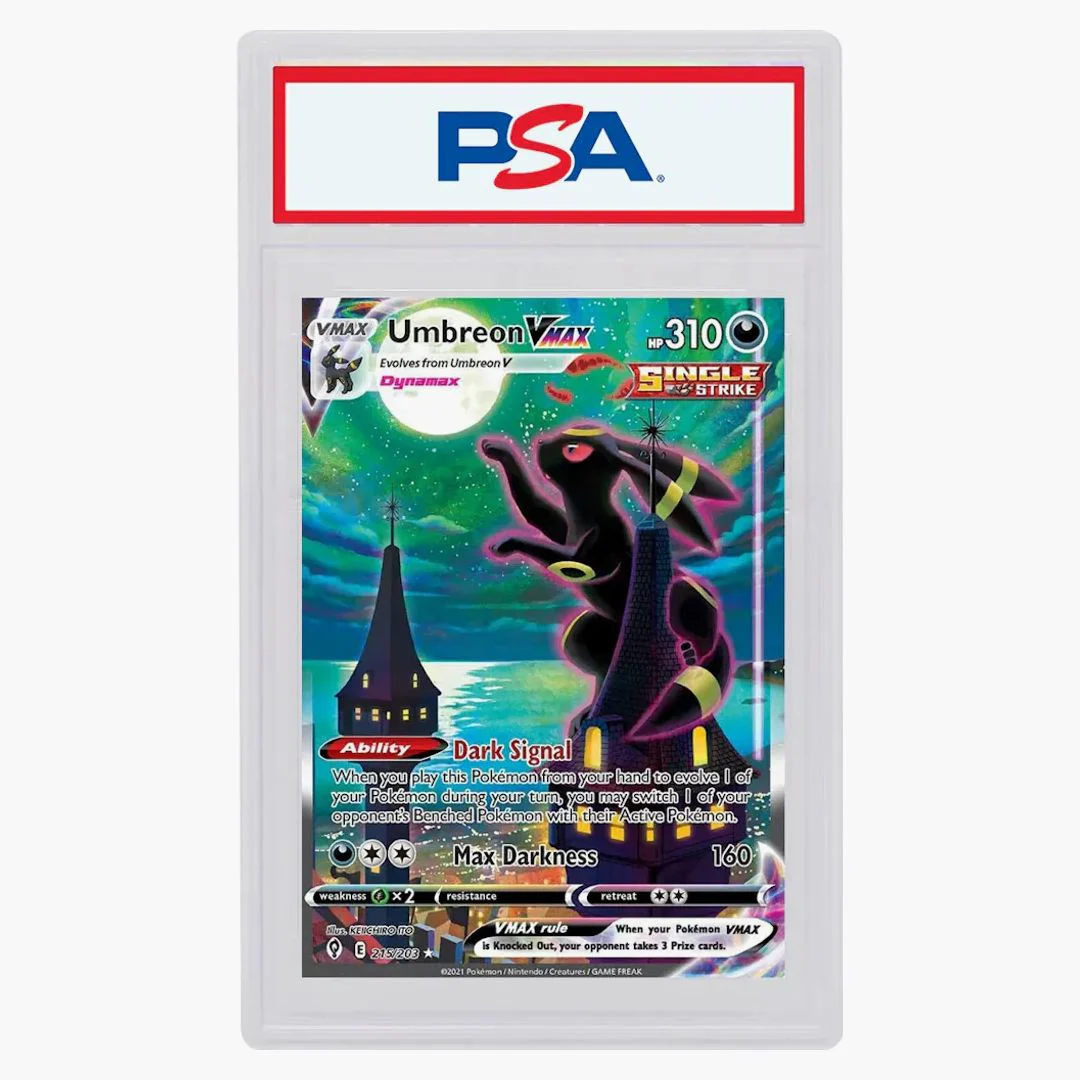 Umbreon Vmax 2021 Pokémon Sword & Shield Evolving Skies Full Art Secret Rare #215/203 (psa Or Bgs Graded)