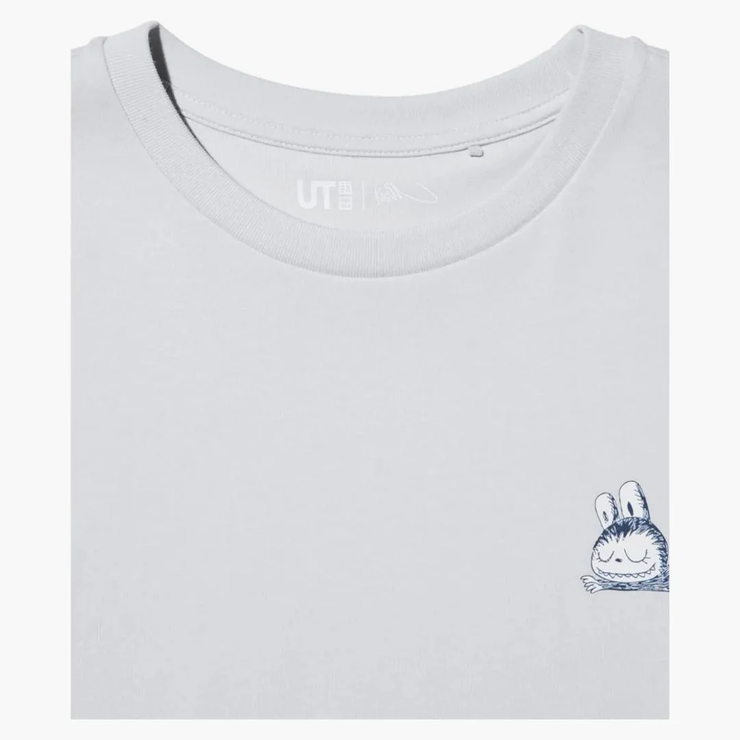 Uniqlo X Pop Mart The Monsters Women's Ut Graphic T-shirt Light Grey - Image 2