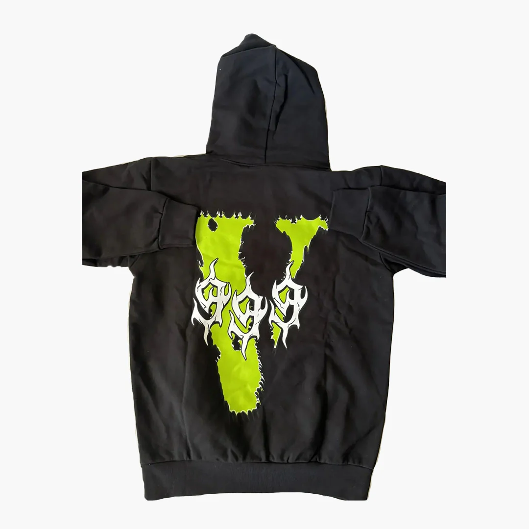 Vlone Fighting Demons 999 Hoodie Black - Image 2