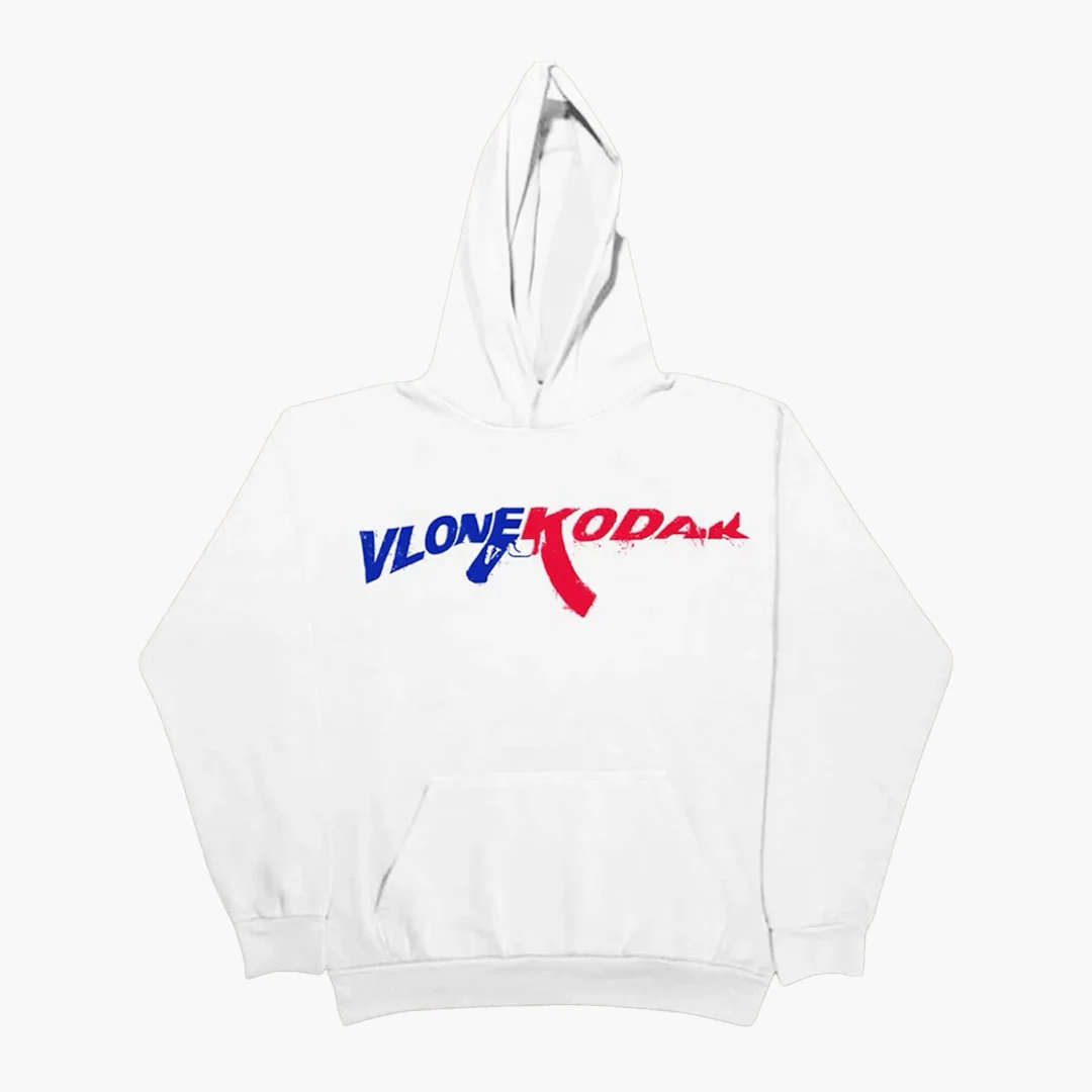 Vlone Kodak Black 47 Hoodie White