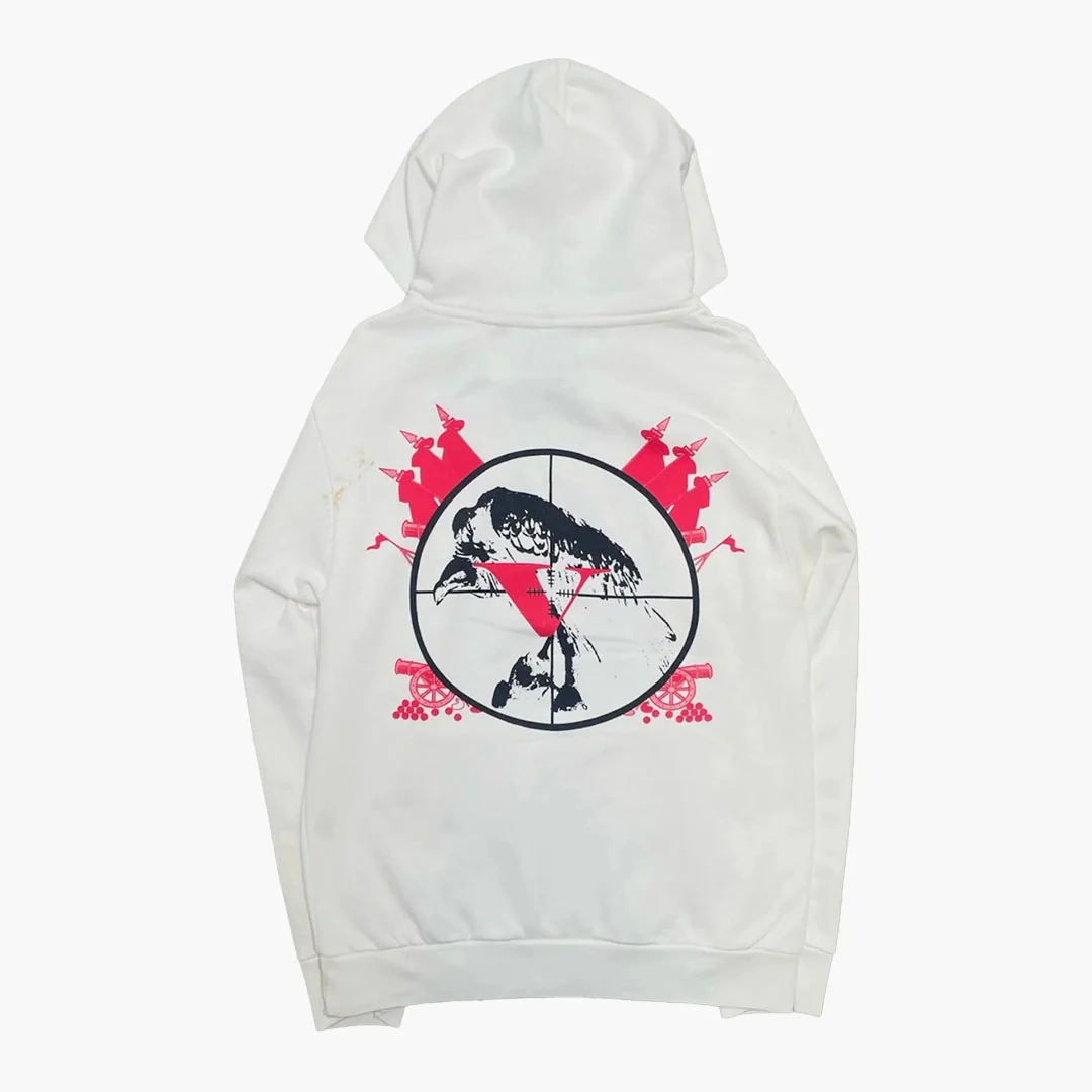 Vlone Kodak Black 47 Hoodie White - Image 2